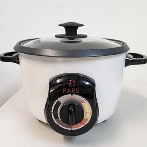 Pars Automatic Persian Rice Cooker Tahdig Rice Maker-White-5 Cup-USED-M107